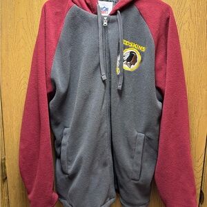 Washington Redskins Jacket Fleece G-III NFL Embroidered Full Zip Large Zip Up